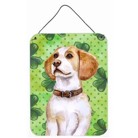Carolines Treasures Beagle St.Patricks Wall or Door Hanging Prints, 12 x 16 in. BB9860DS1216